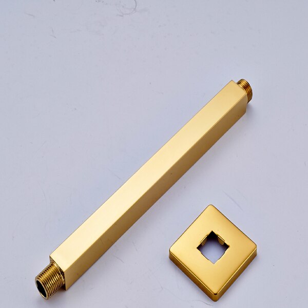 Chrome Shower Faucet Fix Arm Brass Brass Wall Ceiling Mounted Ceiling: Golden B