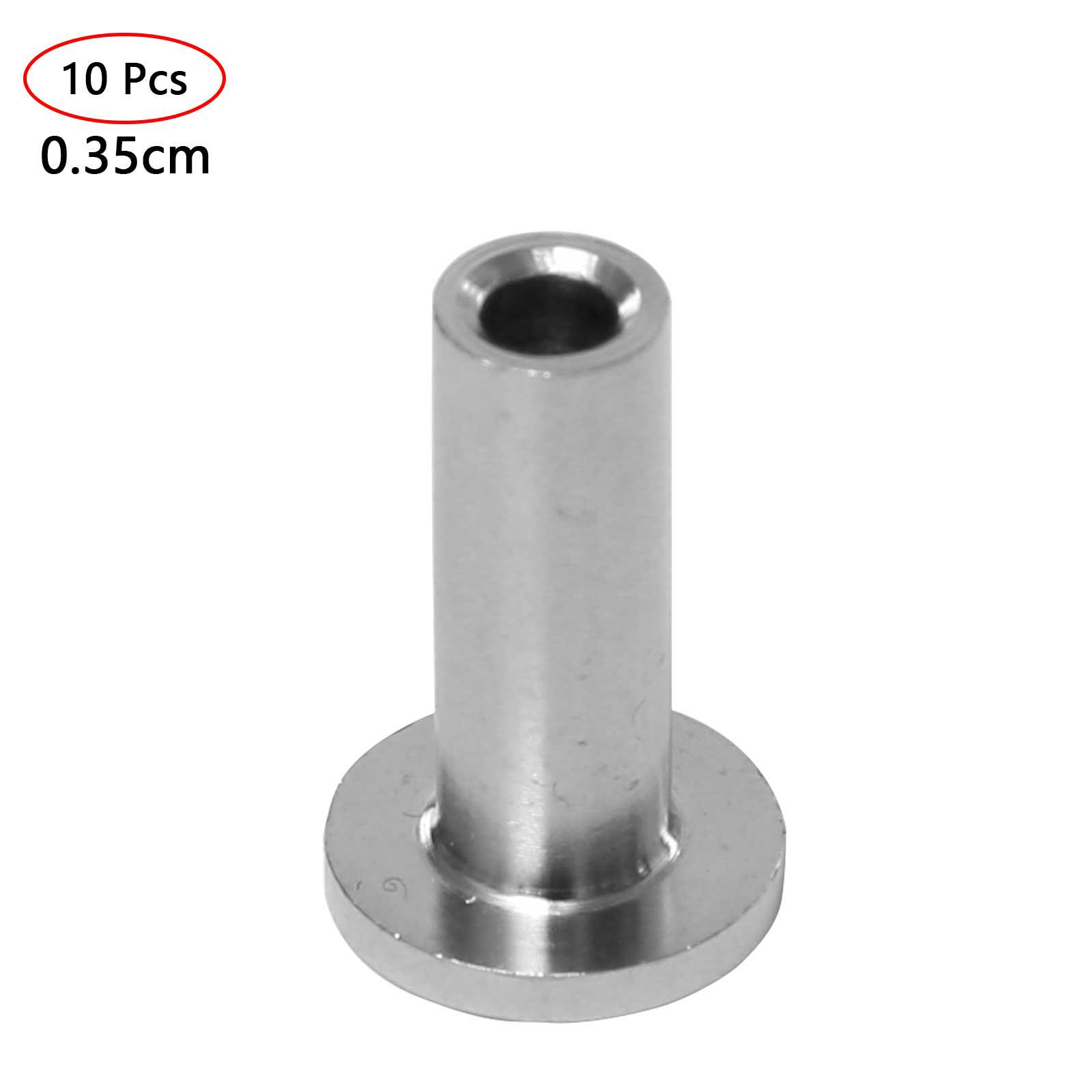 10 Draad Crimp Mouwen Koordvergrendeling Roestvrij Staaldraad Protector Mouwen Tule Voor Kabel Reling Dek Draad Adereindhulzen Touw Hardwar: Type 1