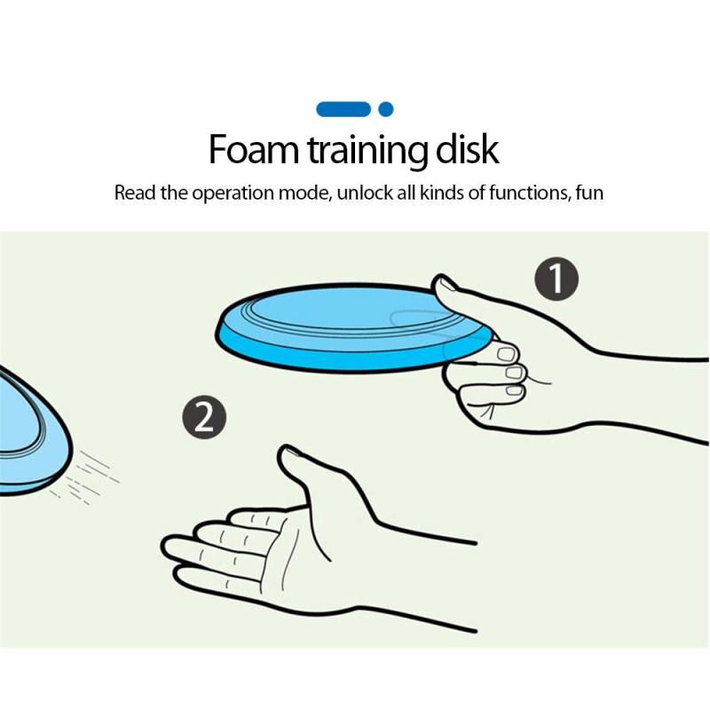 1pcs Interactive Sports Flying Plate Dog Trainings Circular EVA Soft Disc Safety Game Outdoor Sports Flying Saucer