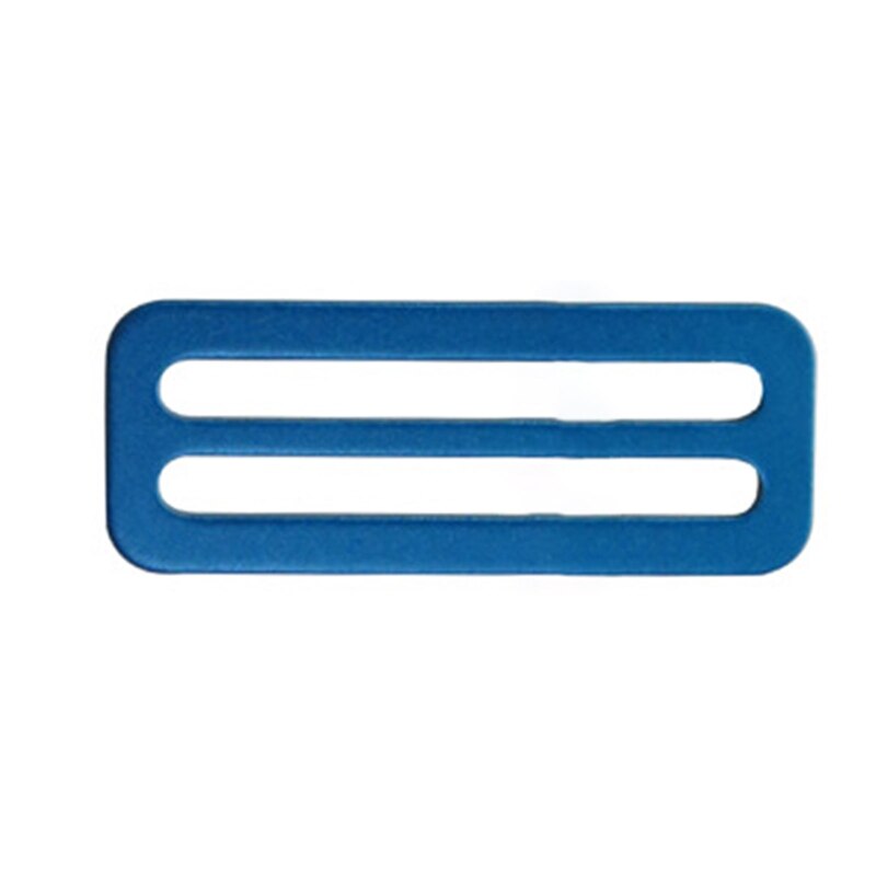 Durable Aluminum 50mm Scuba Diving Jacket Vest Side Buckle Weight Belt Slide Keeper D Ring Webbing Harness Belt Retainer: Blue