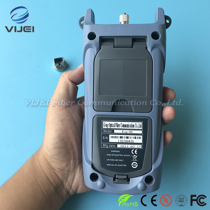 KING-60S Optical Fiber Power Meter Faser Test-70dBm ~ + 10dBm