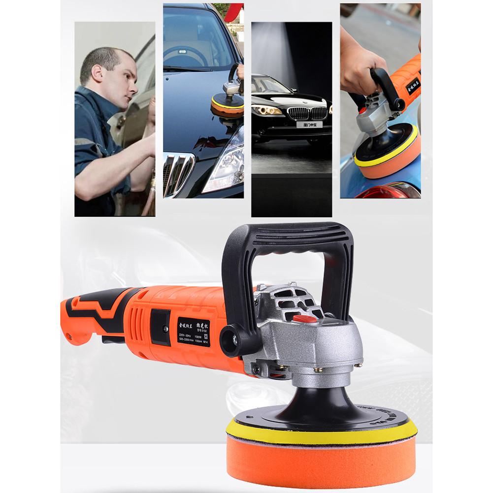 1580W 220V Grinder Mini Polishing Machine Car Polisher Sanding Machine Orbit Polish Adjustable Speed Sanding Waxing Power Tools
