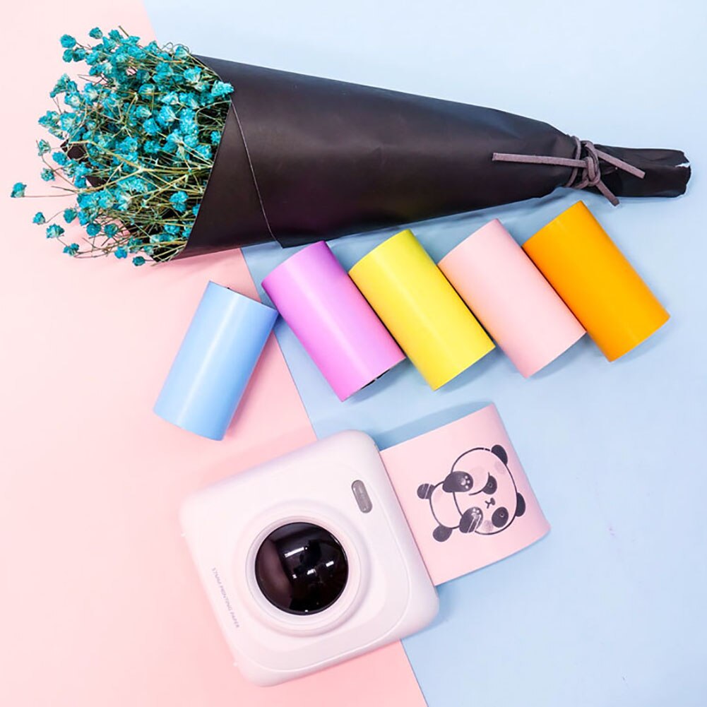 4 Rolls Thermal Paper Roll 57*30mm Clear Printing For Pocket Thermal Printer For Mini Photo Printer Picture Travel Office Items