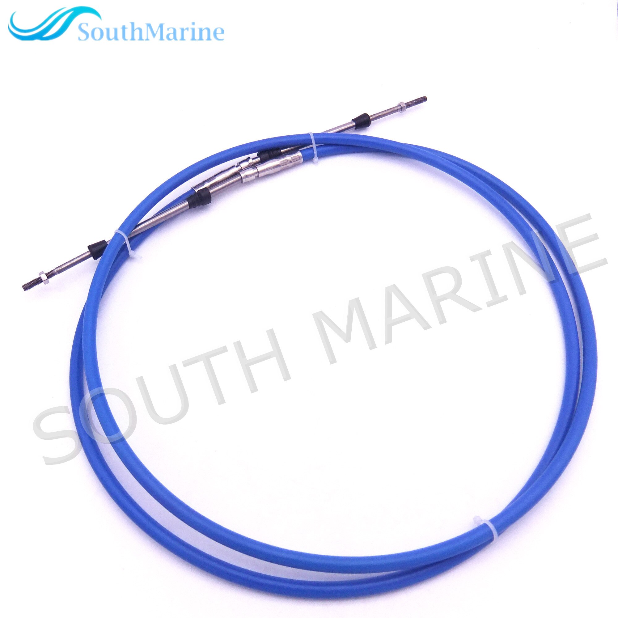 Outboard Engine Remote Control Throttle Shift Cable 8ft ABA-CABLE-08-GY for Yamaha Boat Motor Steering System 2.438m Blue