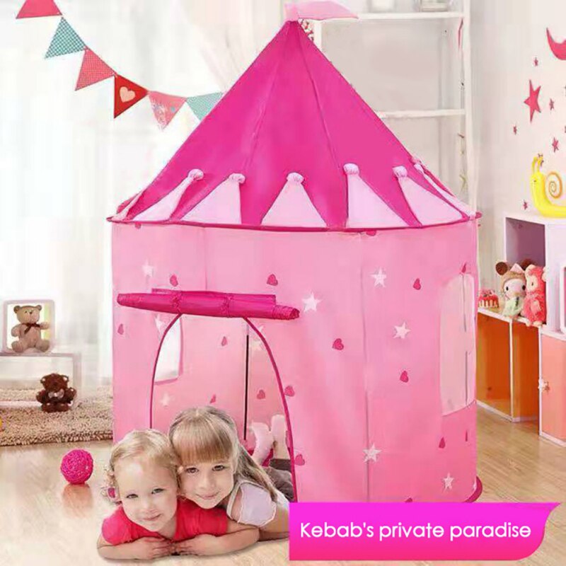 Portable Foldable Princess Folding Tent Play House Game Tent Toys Ball Pool Castle Tents For Girls Kids Children Christmas