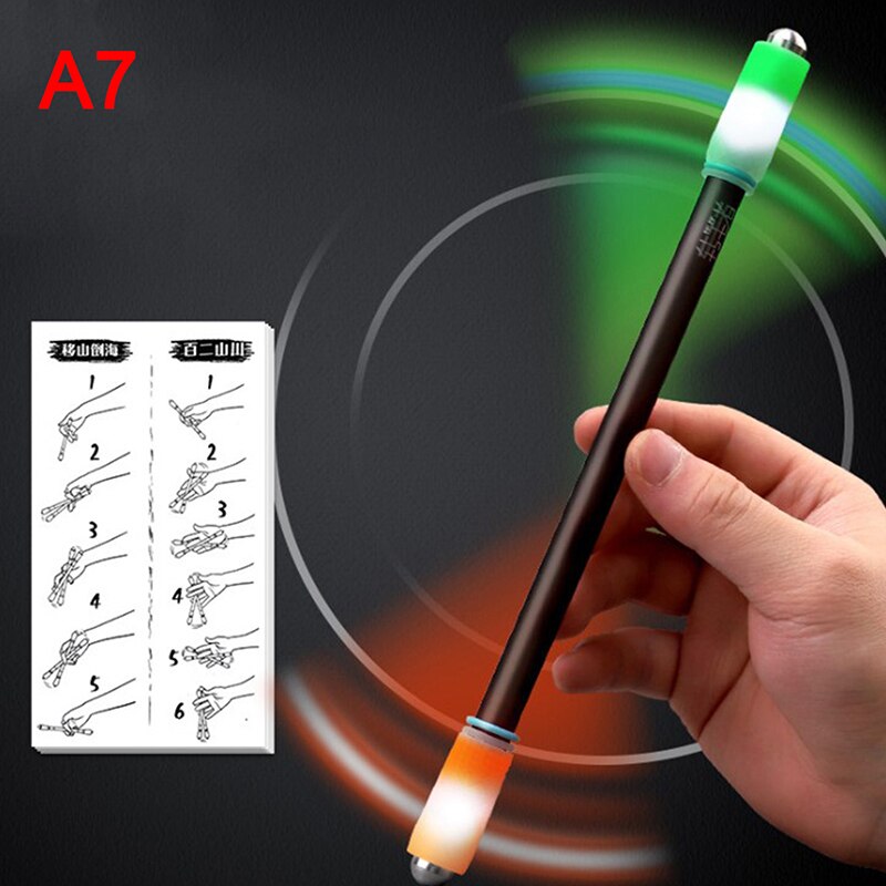 Novelty Spinning Pen Rotating Gaming Ballpoint Pen Kids Students Rotating Gaming Ballpoint Pen School Supplies Cute Stationery: A7