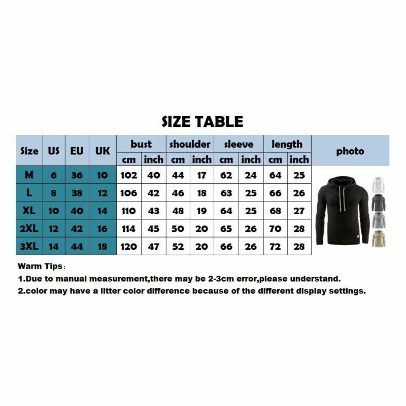 Men's Winter Hoodies Slim Fit Hooded Sweatshirt Outwear Trainning Exercise Sweater Warm Coat Jacket Autumn Winter Warm Hoodies