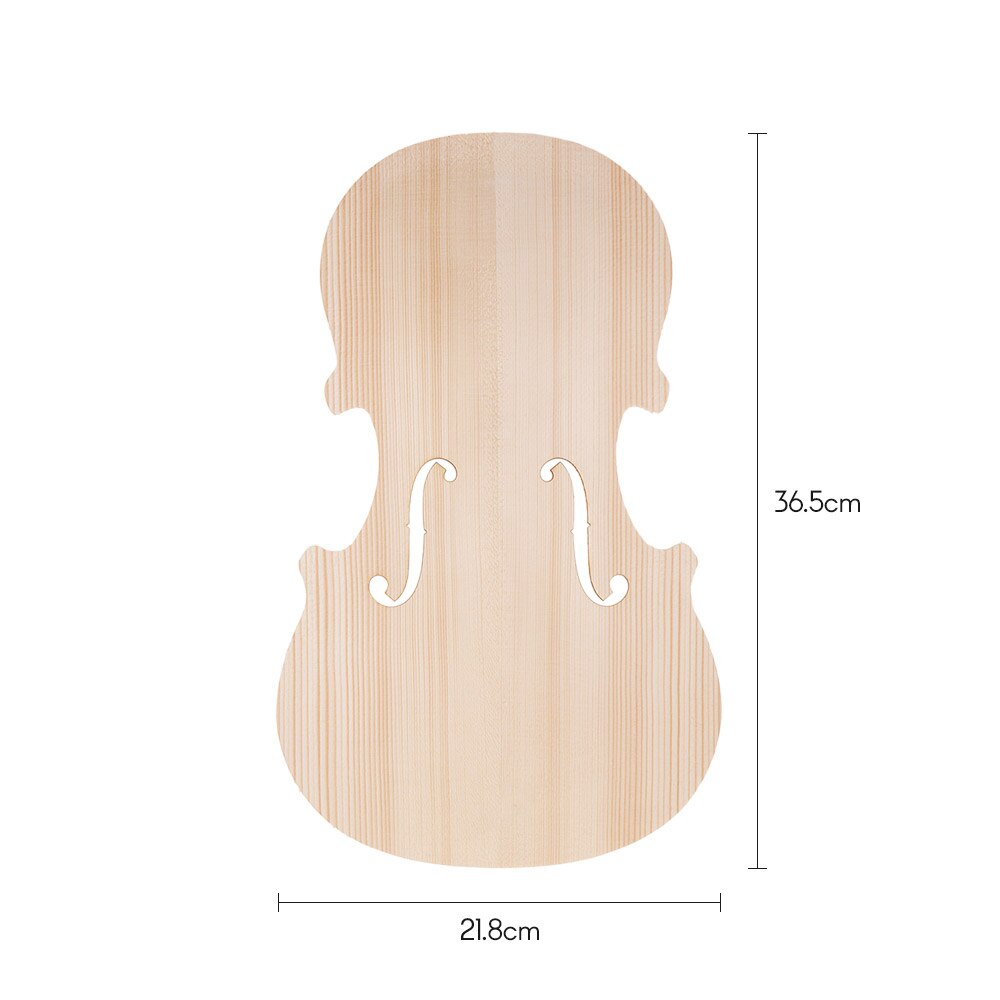 Håndlavet ufærdig violin gran frontpanel topplade & ahorn bagplade bagplade massivt træ til 4/4 violer