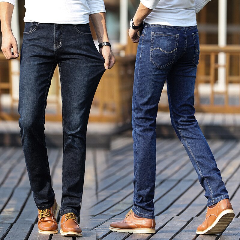 2020 cholylspring og sommer mærke stretch denim bukser til mænd slim fit jeans straight jeans plus størrelse 28-40