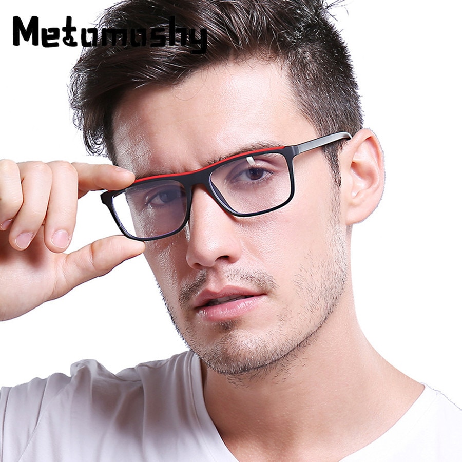 Classic Retro Myopia Nerd Eye Glasses Frames for Men Matte Brown Rectangle Clear Lens Glasses Acetate Male Grade Glasses