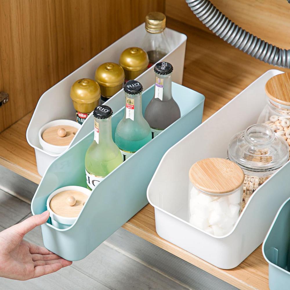 Refrigerator Organizer Containers Rectangle Cabinet Storage Box Kitchen Plastic Spice Storage Containers Food Container Storage