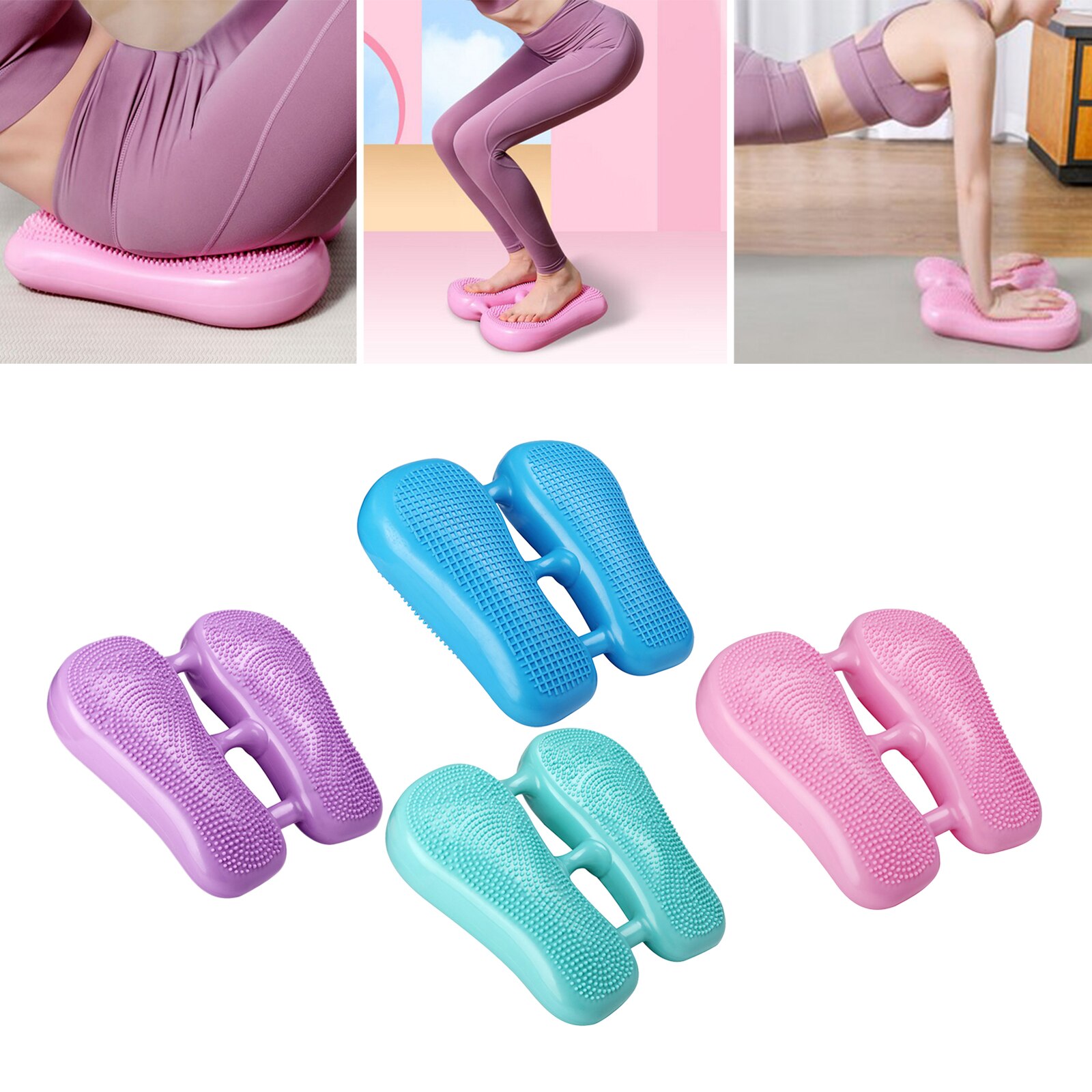 Yoga Soft Balance Pad PVC Stability Pad Balance Cushion Exercise Trainer Balancer Fitness Aerobic Exercise Training Men Women