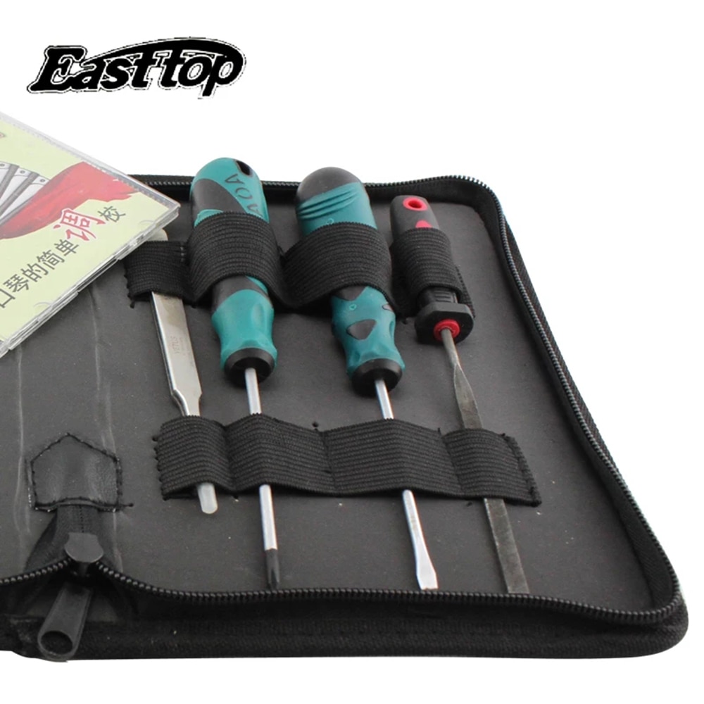 Easttop Armonica Toolkit Servizio Workshop Kit di Riparazione Blues Arpa Servizio Set Chiave C Armonicas Tool Set