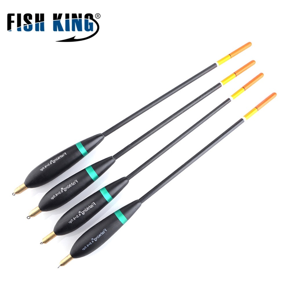 Fish king 4 stk 8g 9g 10g barguzinsky gran bobber fiskeflott 24cm-26cm kobber hav steinbøyer for karpe fiskeutstyr