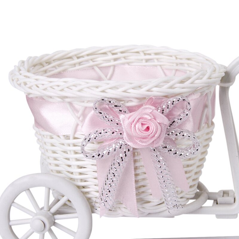 Panier de fleurs Tricycle/vélo fait main pour Vase à fleurs et de décoration de stockage