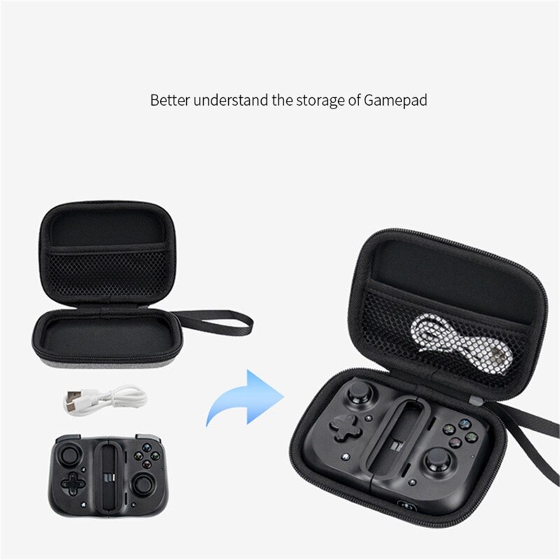 Harte eva-aufbewahrungstasche, tragbare reisetasche, schutzhülle, organizer-tasche für razer kishi gamepad