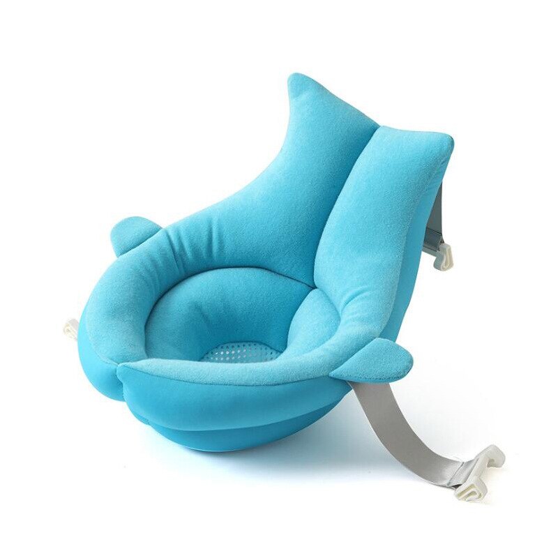 Baby Badmat Vis-Baby Badmat Pocket Schorsing Badmat Pasgeborenen Badmat: Blue