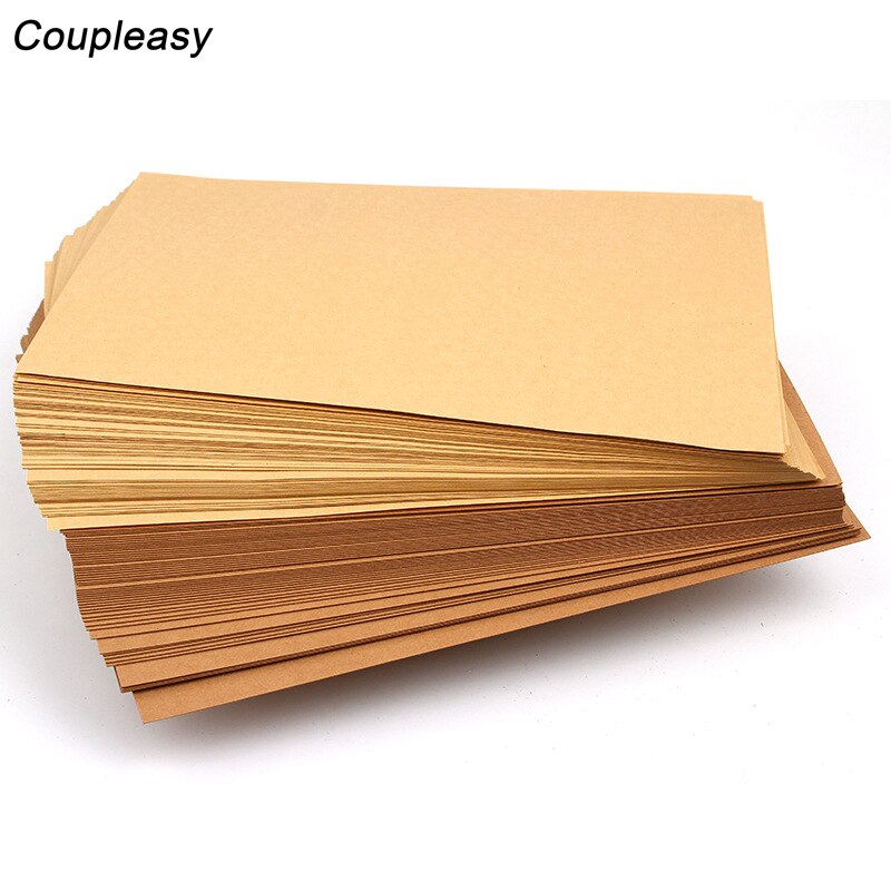 50 feuilles de papier Kraft brun A4 70 – 350g/m2, carton épais lourd fait à la main, matériaux découpés pour enfants