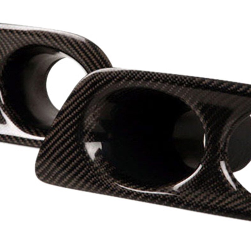 Cubierta de luz antiniebla de carbono Real que rodea el conducto de aire para Bmw 3 Series E46 M3 01-06