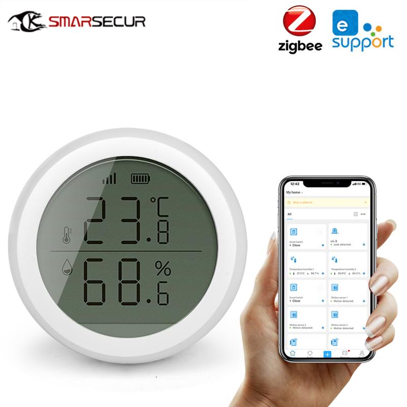 EWelink Smart Home Zigbee Temperature and Humidity Detector Humidity Sensor Humidity Meter Thermometer Hygrometer Gauge