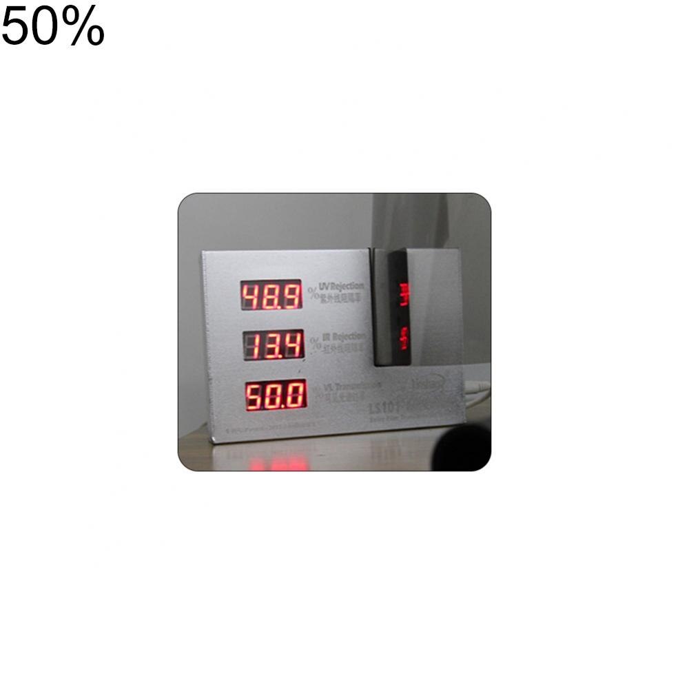 Zwarte Auto Window Tint Film Glas Auto Sticker Huis Commerciële Zonne Bescherming Raamfolies: Fifty percent