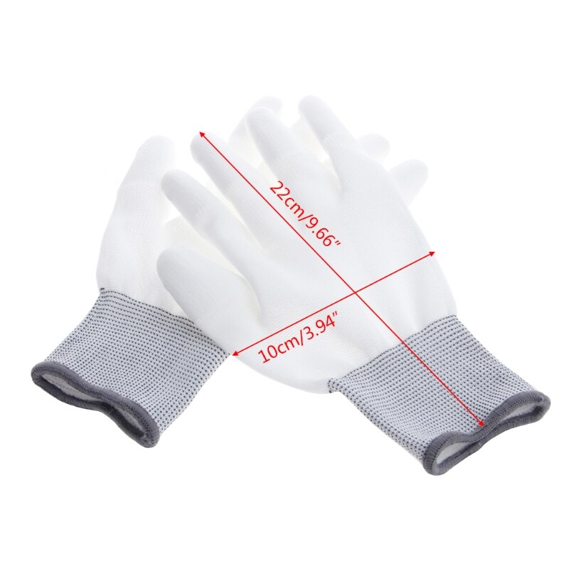 1Pair Anti Static Antiskid Glove PC Computer ESD Electronic Work Repair Gloves: Gray