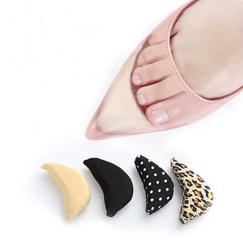 Soft Forefoot Inserts Shoe Filler Pads for High Heel Shoes Foam Toe Plug Foot Pain Relief Care Forefoot Cushion Insoles Shoe Pad