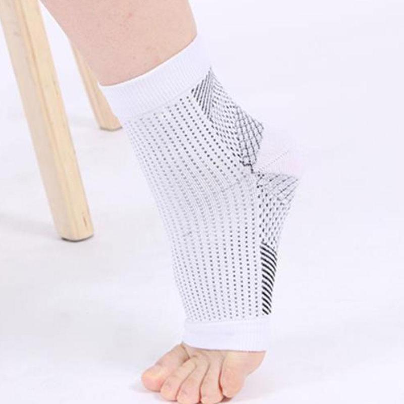 Anti Fatigue Compression Foot Sleeve Support Running Cycle Basketball Sport Socks Outdoor Men Ankle Brace Sock