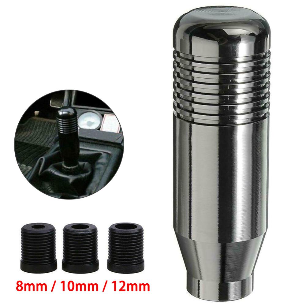 2 Color Universal Car Aluminum Manual Gear Shift Knob Stick Manual Transmission Gearstick Lever Shifter Knob: Gray