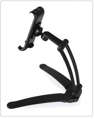 CCB-2 aluminum 4"-10.5" tilt down phone cabinet mount lcd wall rack ceiling bracket 360 rotate: black