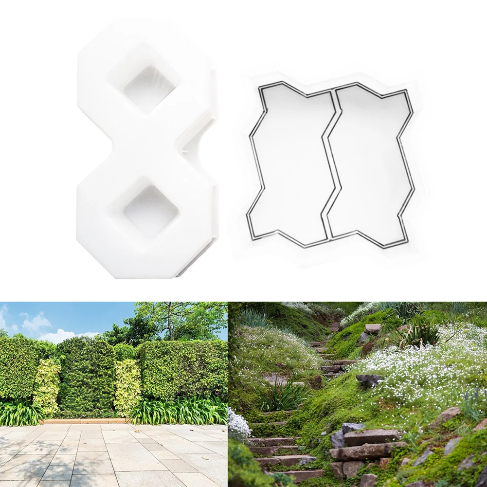 Giardino di casa cortile fai da te pavimentazione stampo strada cemento mattone intaglio pietra percorso pavimentazione strada Walk Maker stampo imitazione