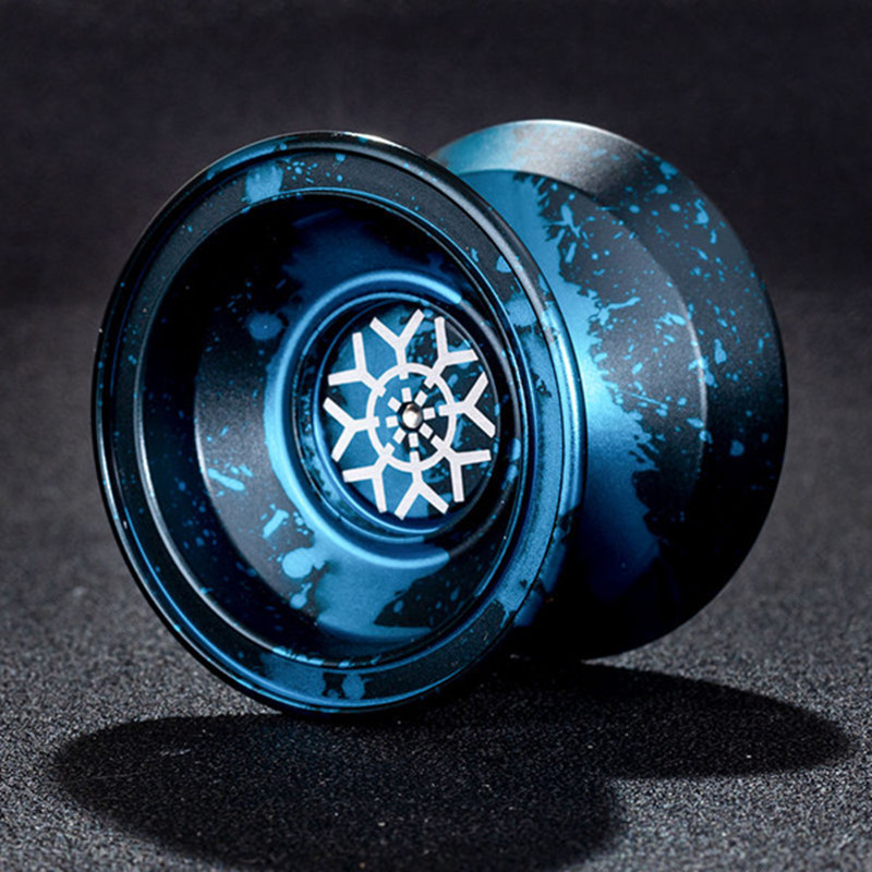 Yoyo Magic Yoyo Metal Yoyo With 10 Ball Bearing Alloy Aluminum High Speed Unresponsive Yo Yo Classic Toys For Kids: light yellow