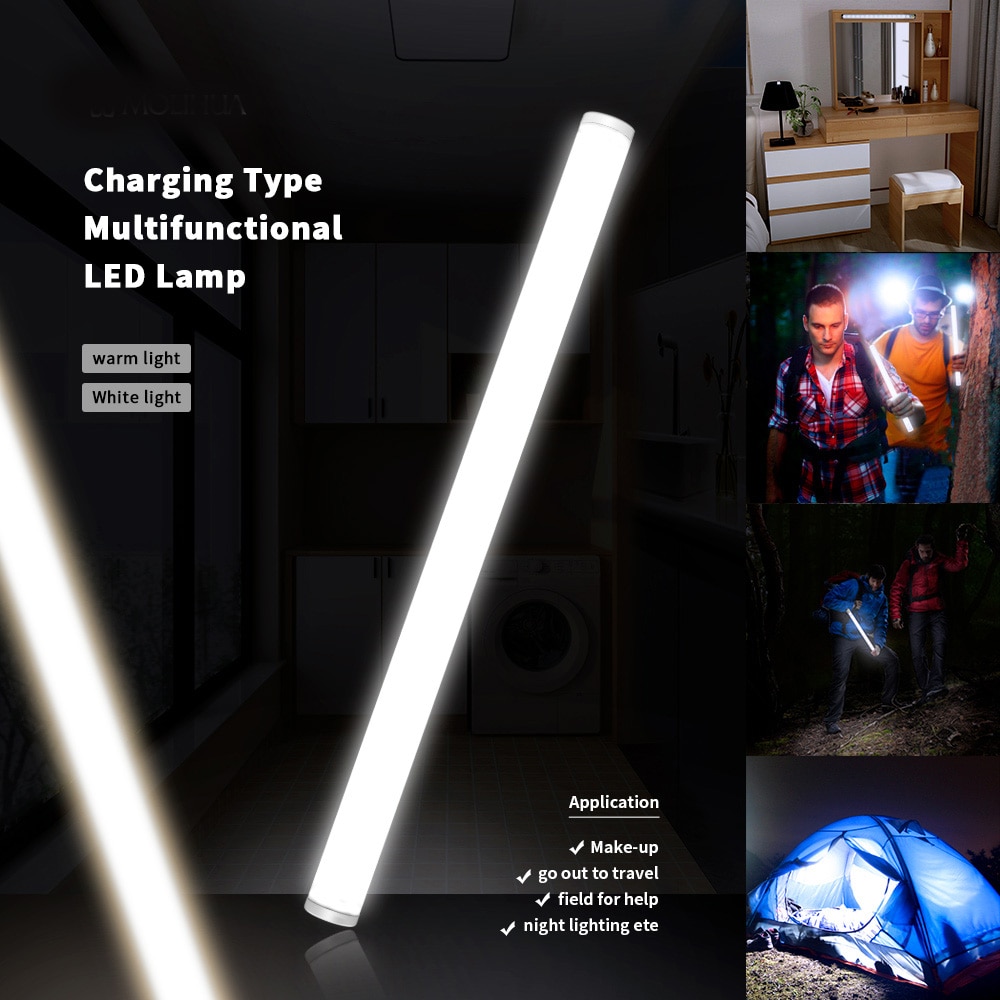 4 modi Aanraken Schakelaar Led Light Lamp Oplaadbare LED Bar Lichten DC 5V Led Strip Licht USB Opladen Outdoor camping Licht