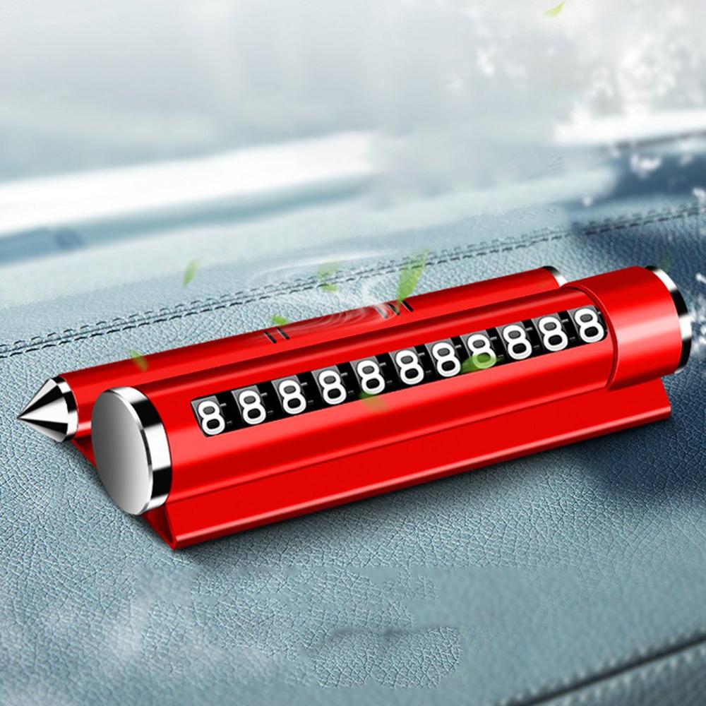 Vehicle Temporary Parking Sign Multifunctional Aroma Bracket Metal Parking Sign Temporary Parking Number Sign Safety Hammer