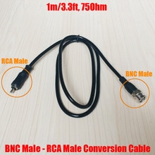 2 Stks/partij 1 m 3.3ft BNC Mannelijk naar RCA Male Jack Video conversie Kabel 75Ohm Coaxkabel AV Adapter voor CCTV Video Surveillance