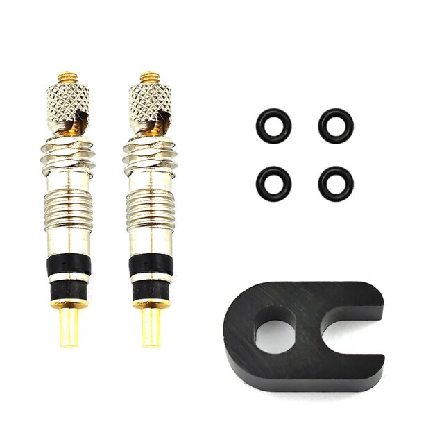 Bicycle Bike Presta Valve Core 2/6/12PCS Brass CNC FV MTB Road Bike Tubes Service Parts Tool Cycling Accessories: 2pcs