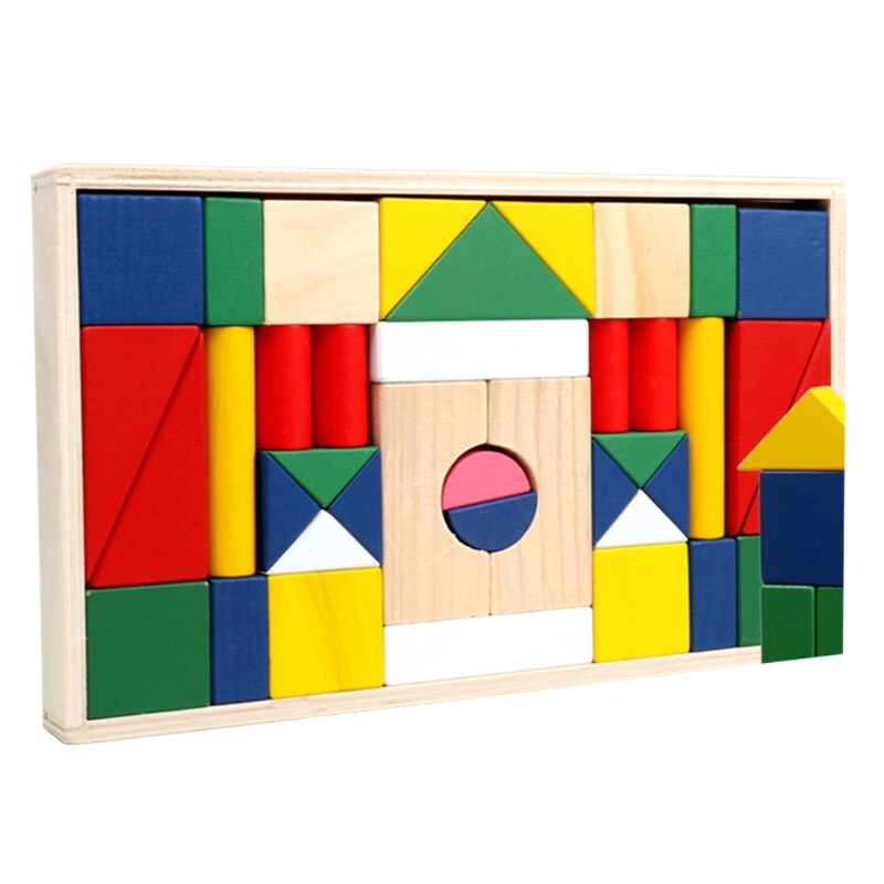 Vroege Onderwijs Puzzel Voor Kleuterschool Kinderen Voor Kinderen Leeftijd 3 + School Educatief Puzzel Speelgoed Houten Frame: Light Grey