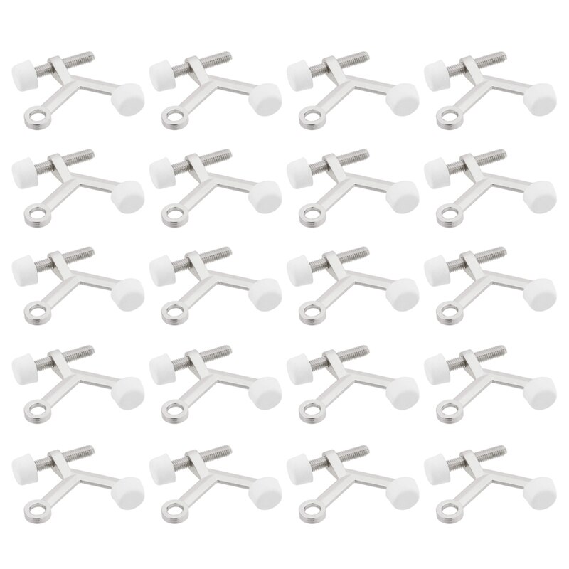 20-Pack Standard Hinge Pin Door Stop, Hinge Pin Adjustable Positioning Door Stop: Default Title
