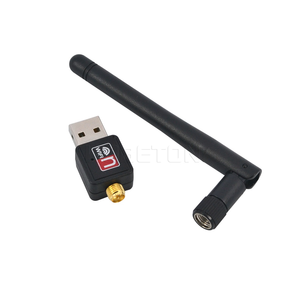 Mini 150Mbps USB 2.0 WiFi carte réseau sans fil 802.11 N/g/b 2dB 150M LAN Dongle MT7601 adaptateur avec antenne