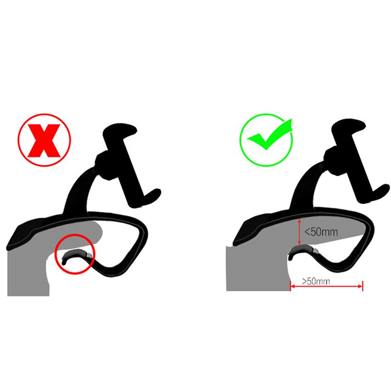 Universal 360 Degree Rotation Car Dashboard Mobile Phone Holder Stand Bracket HUD Non-Slip Flexible One Hand Operation