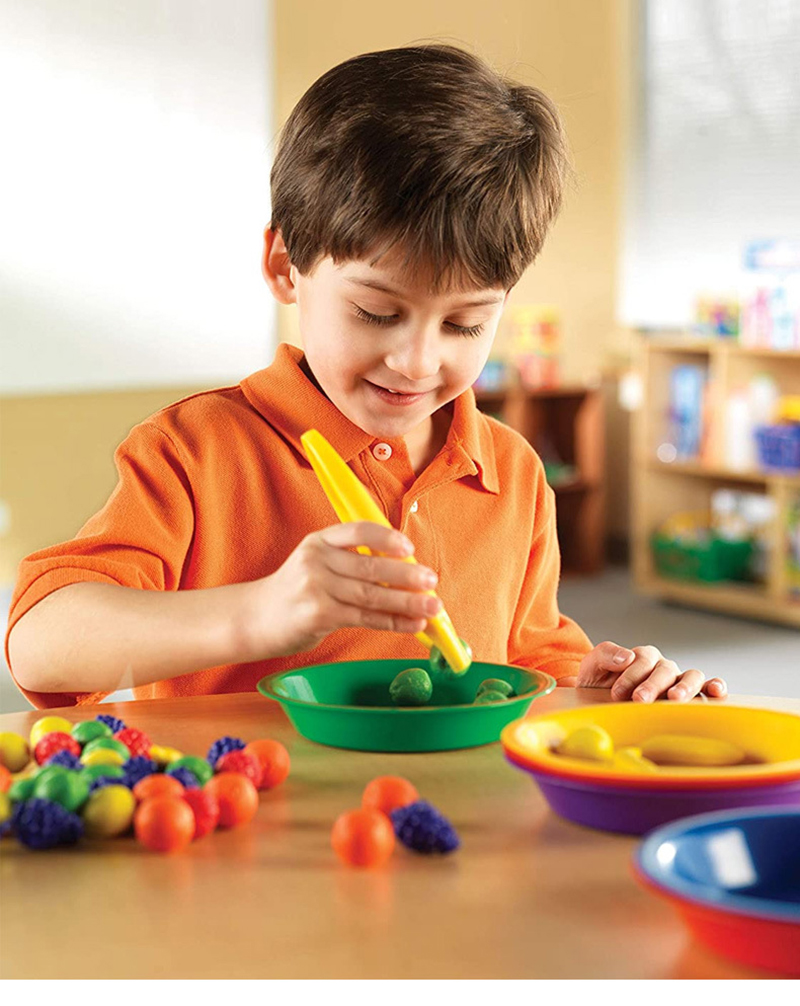 Pinzas con Clip para niños, juguetes de herramientas de entrenamiento de habilidades motoras finas, juguetes educativos de Aprendizaje Temprano Montessori, 1/4 Uds.