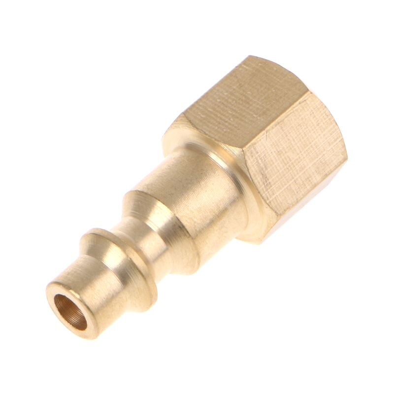 Solid Brass 1/4&quot; NPT Quick Connector Air Hose Fittings Air Compressor Coupler Plug 19QB