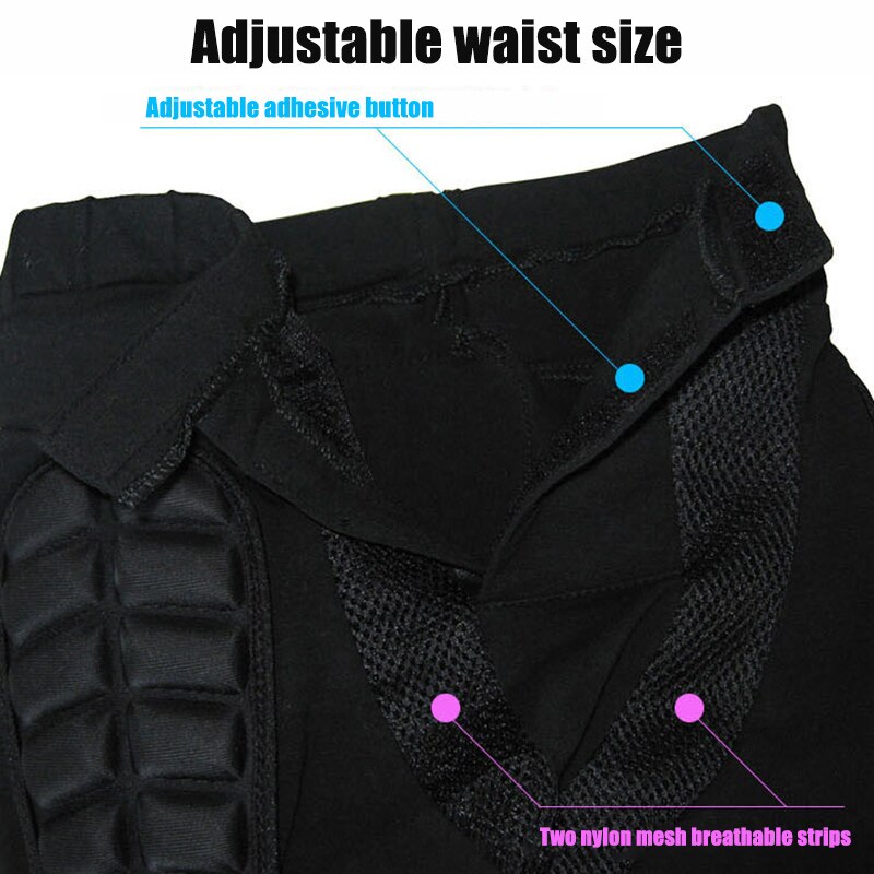 Short de Protection des hanches et des fesses, rembourré EVA, pour le Ski, le Snowboard, RW