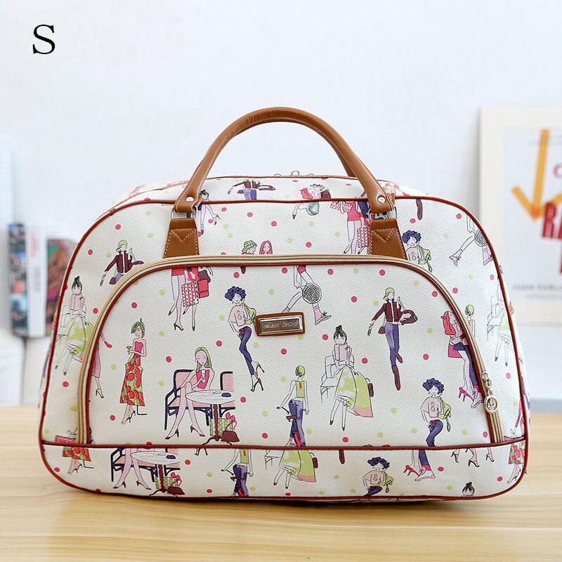 Wasserdicht Große Kapazität Frauen Reisetasche Wochenende Großen Duffle Taschen Weibliche PU Multifunktionale Hand Gepäck Schulter Tasche: S 11   Travel bag