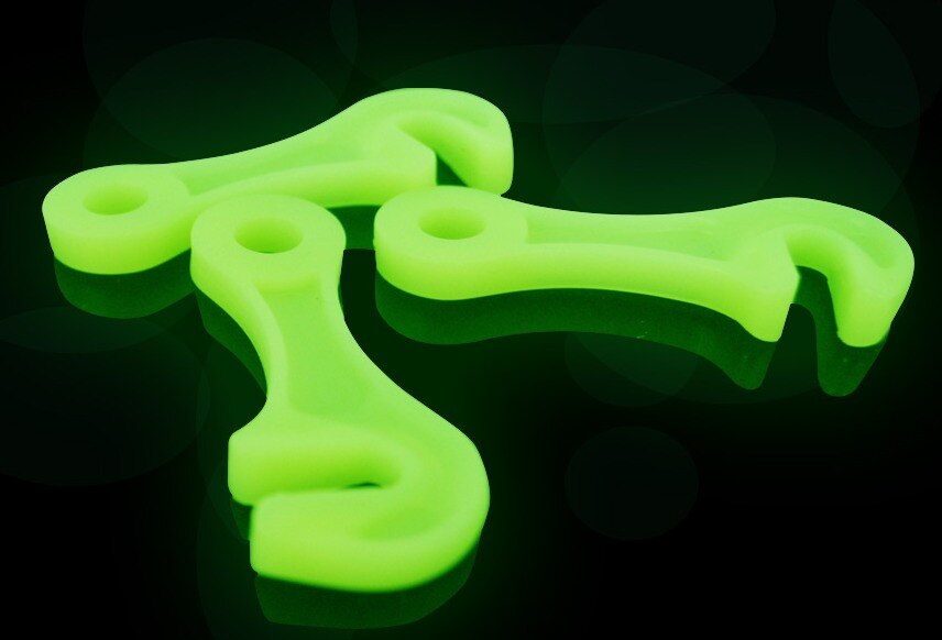 10 stk/parti natlysende campingtelt låse snor reb fastgørelsesanordning fyr line strammere