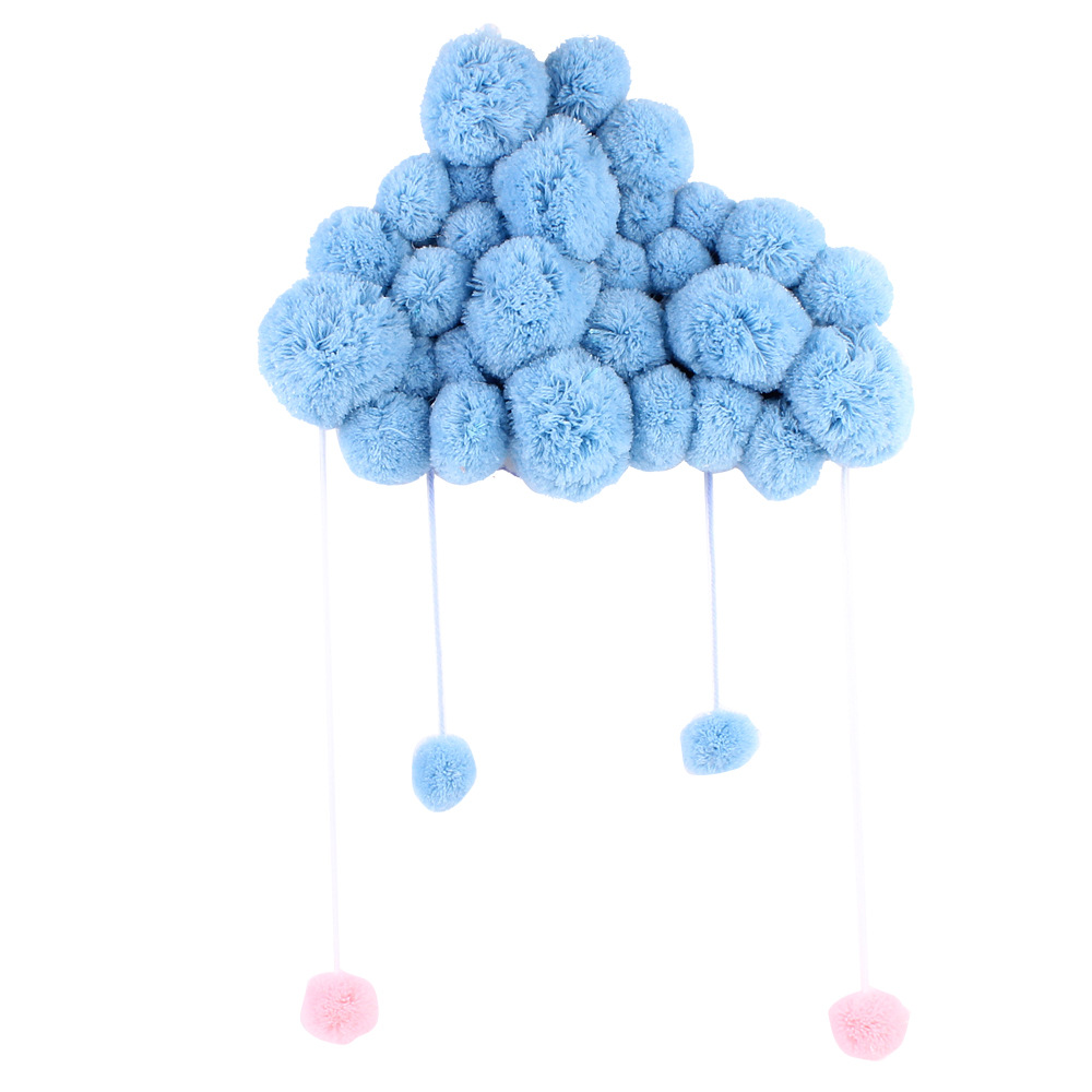 eins Kurze Korallen Plushball Neugeborenen Baby Zimmer Dekor Fotografie Requisiten Baby Schlafzimmer Dekoration Befriedung Spielzeug für Baby Bettwäsche: Blau