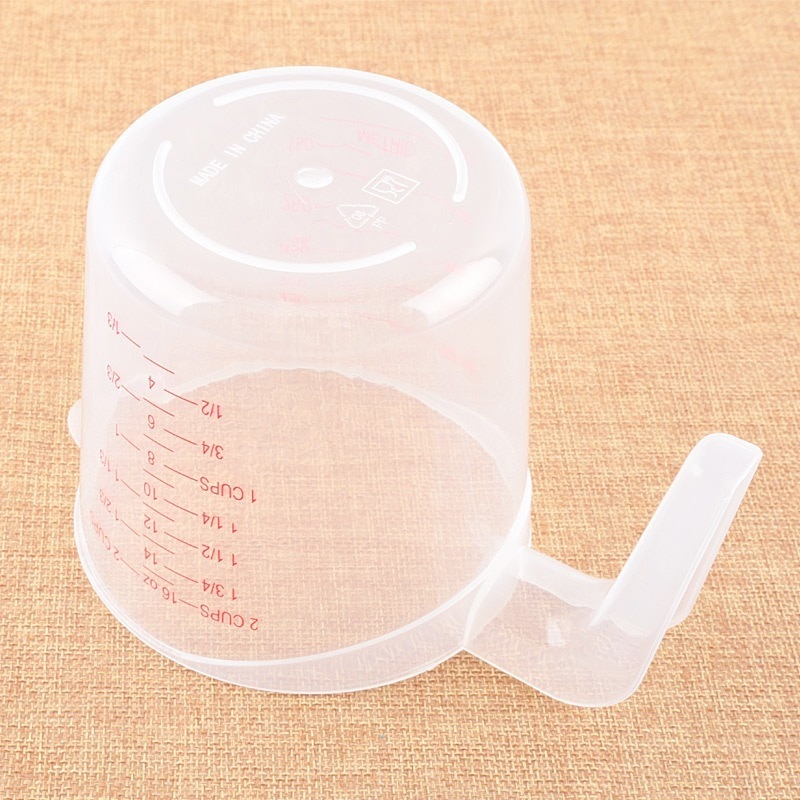 250/500/1000ML Plastic Measuring Cup Jug Pour Spout Surface Kitchen Measure Cup with Graduated for Baking Beaker Liquid Measure