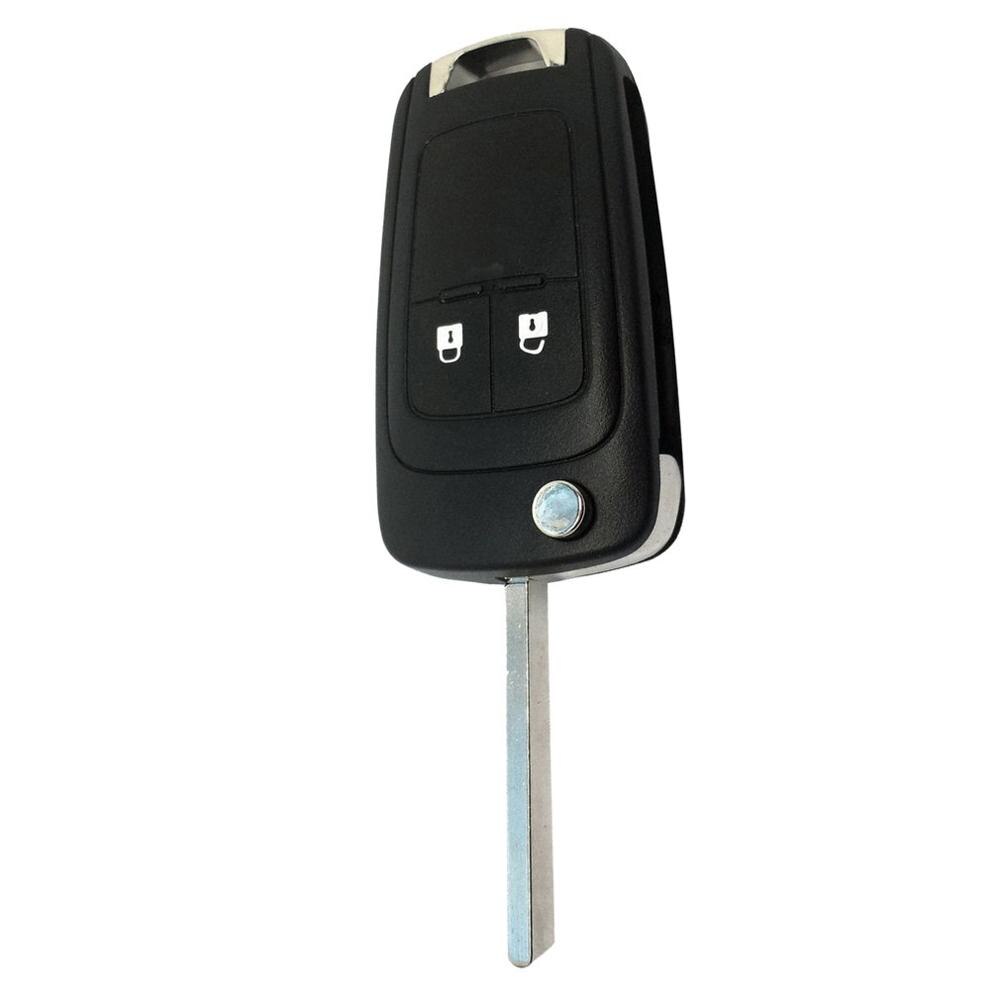 Auto 2 Knop Auto Folding Key Case Sleutel Auto Beschermende Shell Autosleutel Beschermhoes Auto Accessoires