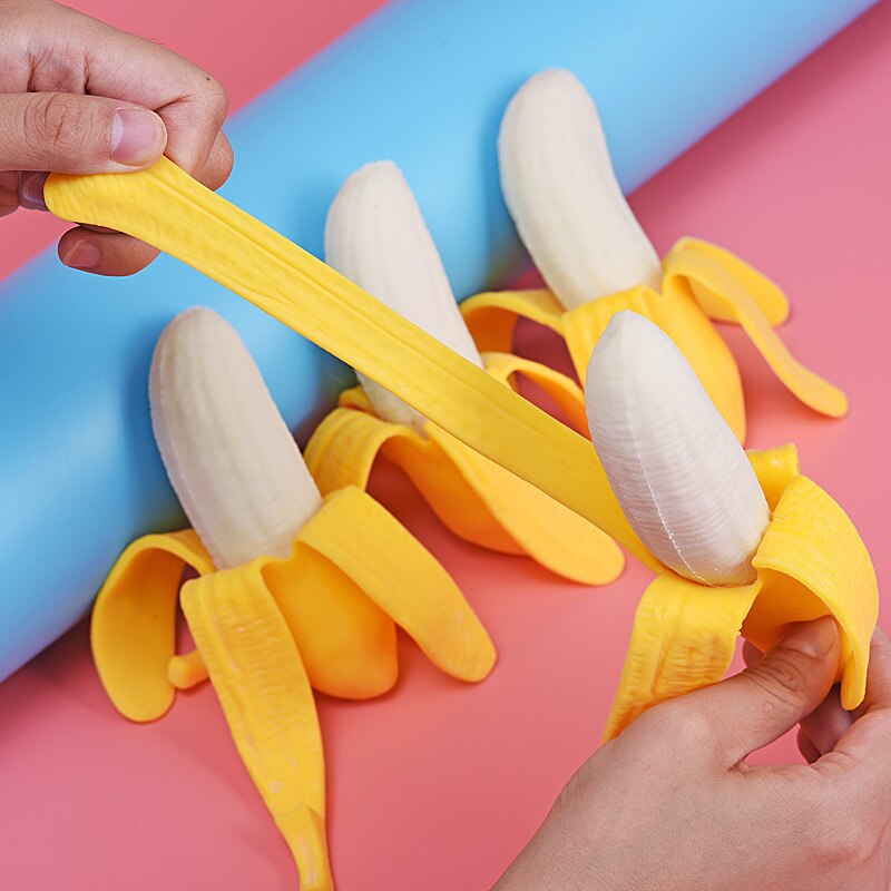 Decompressie Speelgoed Hele Persoon Speelgoed Spoof Banaan Japan En Zuid-korea Grappige Banaan Knijpen Zachte Rubber Banaan Speelgoed