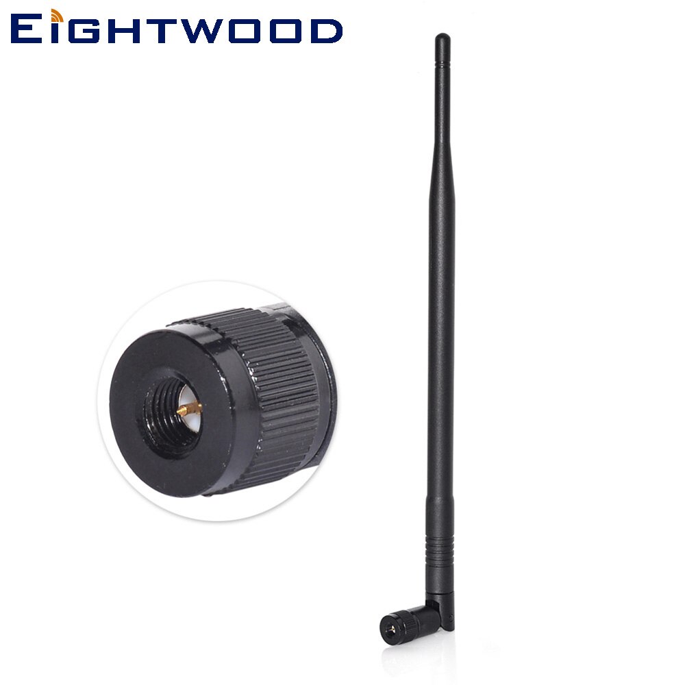 Eightwood custom 700 mhz 3 dbi gummi and antenne omnidirectional dipole antenne med sma stik hanstik